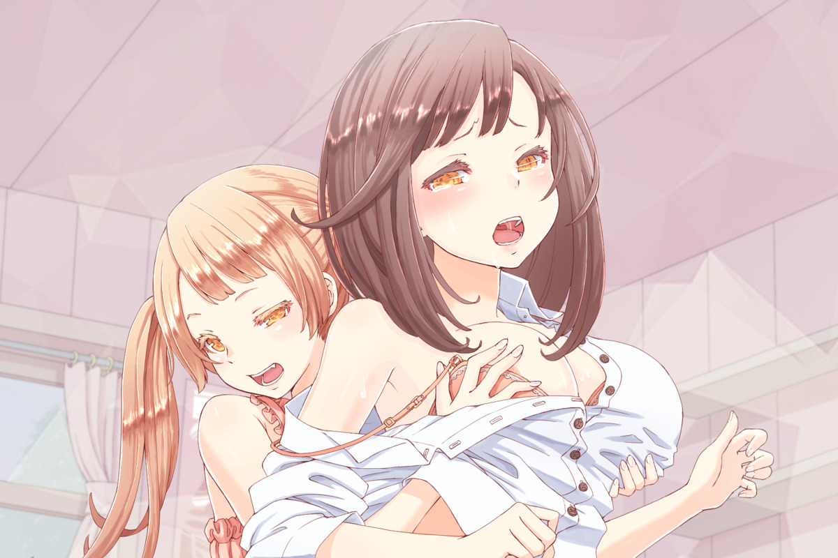 百合姉妹-表紙イラスト（ロゴなし）